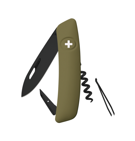 Swiza Swiss Knives Couteau suisse Swiza D01 Allblack KNI.0013.1010 - Coutellerie du Jet d'eau