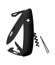 Swiza Swiss Knives Couteau suisse Swiza D03 Allblack KNI.0033.1010 - Coutellerie du Jet d'eau