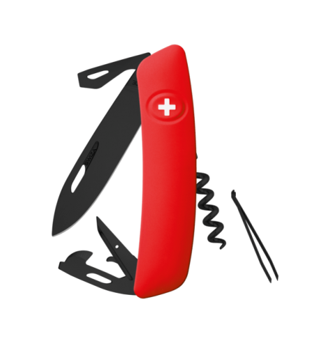 Swiza Swiss Knives Couteau suisse Swiza D03 Allblack KNI.0033.1010 - Coutellerie du Jet d'eau