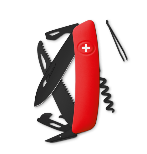 Swiza Swiss Knives Couteau suisse Swiza D05 Allblack KNI.0053.1000 - Coutellerie du Jet d'eau