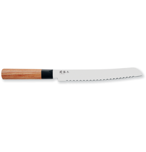 KAI Couteau à pain Seki Magoroku Red Wood (22,50 cm) MGR-225B - Coutellerie du Jet d'eau