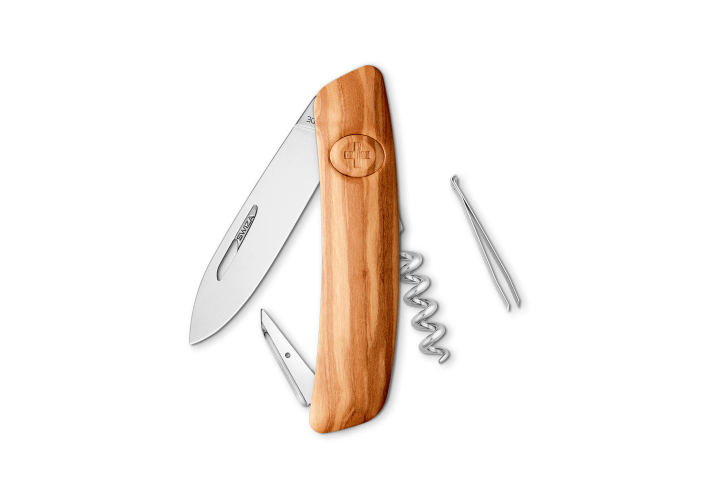 Swiza Swiss Knives Couteau suisse Swiza D01 Wood Olive (Bois d'olivier) KNI.0010.6300 - Coutellerie du Jet d'eau