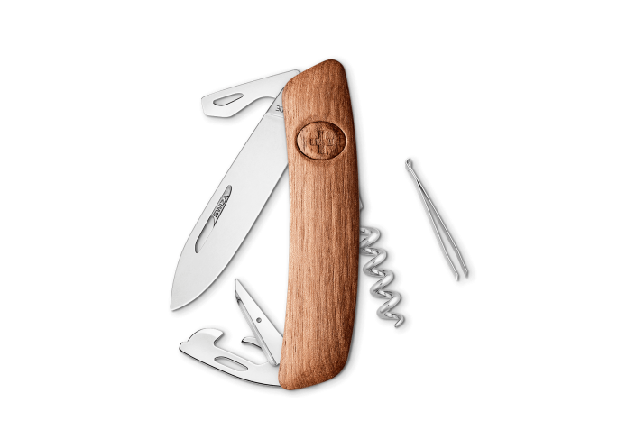 Swiza Swiss Knives Couteau suisse Swiza D03 Wood Walnut (Bois de noyer) KNI.0030.6300 - Coutellerie du Jet d'eau