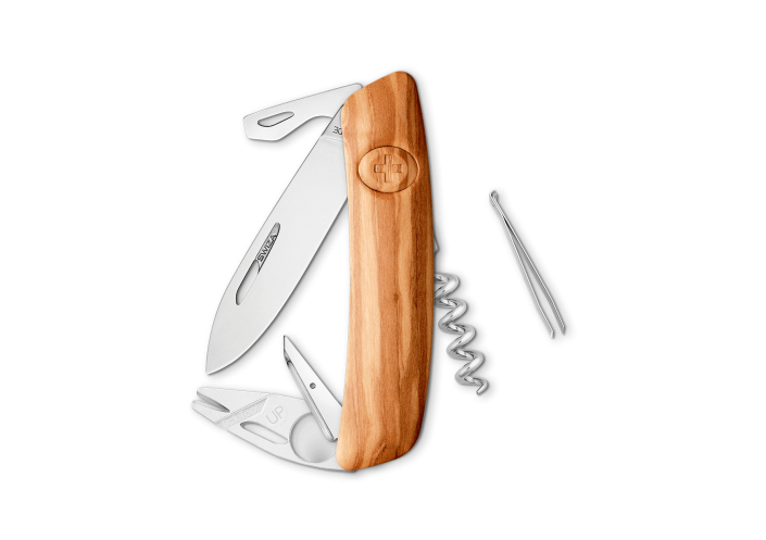 Swiza Swiss Knives Couteau suisse Swiza TT03 Wood Olive Tick-Tool (Bois d'olivier) KNI.0070.6310 - Coutellerie du Jet d'eau