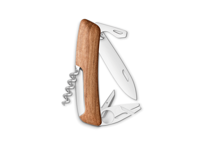 Swiza Swiss Knives Couteau suisse Swiza TT03 Wood Walnut Tick-Tool (Bois de noyer) KNI.0070.6300 - Coutellerie du Jet d'eau