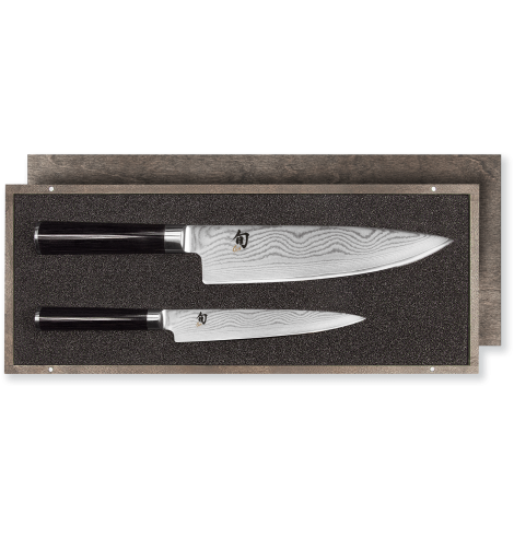 KAI Set couteau universel et couteau de cuisine KAI Shun Classic damas DMS-220 - Coutellerie du Jet d'eau