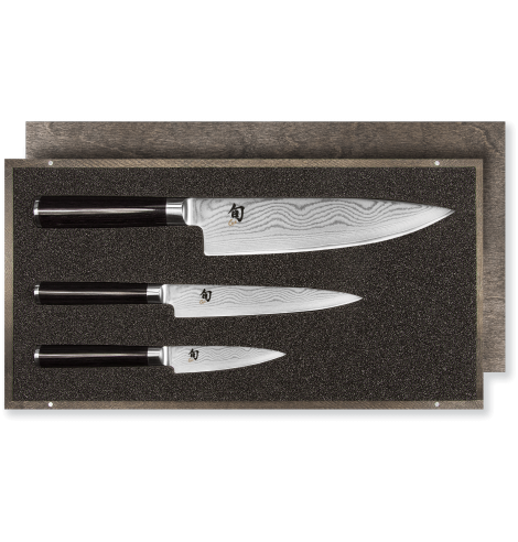 KAI Set couteau d'office, couteau universel et couteau de cuisine KAI Shun Classic damas DMS-300 - Coutellerie du Jet d'eau