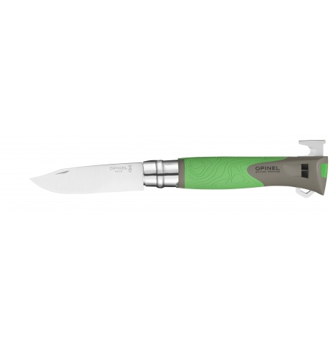 Opinel Couteau pliant Opinel Multifonctions N°12 Explore Vert (10 cm) 001899 - Coutellerie du Jet d'eau