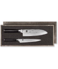KAI Set couteau universel & couteau Santoku KAI Shun Classic damas DMS-230 - Coutellerie du Jet d'eau