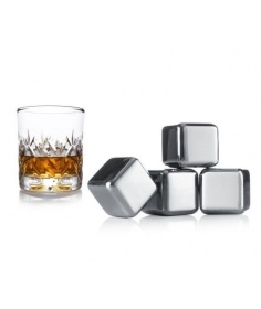 Vacuvin Lot de 4 pierres à whisky Vacuvin 7218603 - Coutellerie du Jet d'eau