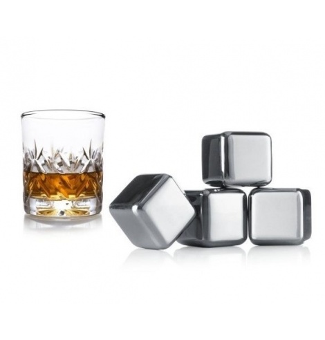 Vacuvin Lot de 4 pierres à whisky Vacuvin 7218603 - Coutellerie du Jet d'eau