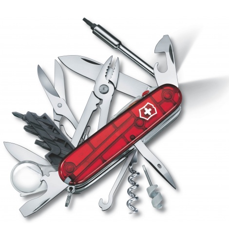 Victorinox Swiss Knives Couteau suisse Victorinox CyberTool Lite Transparent 1.7925.T - Coutellerie du Jet d'eau