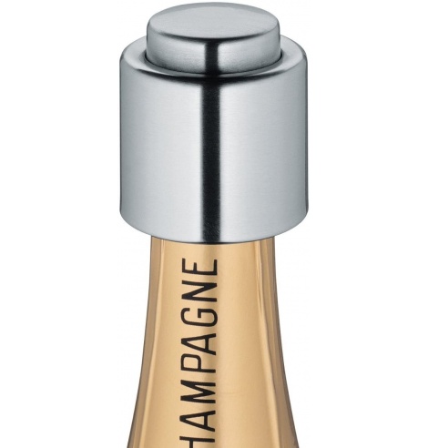 Cilio Bouchon pour bouteille de champagne Cilio, acier inox satiné 300888 - Coutellerie du Jet d'eau