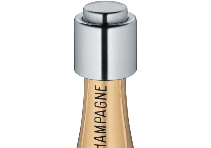 Cilio Bouchon pour bouteille de champagne Cilio, acier inox satiné 300888 - Coutellerie du Jet d'eau