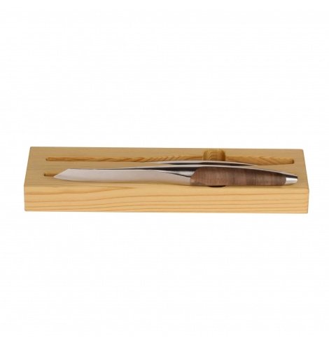 Sknife Set de 2 couteaux steak Sknife en bois de noyer (11 cm) S-201W - Coutellerie du Jet d'eau