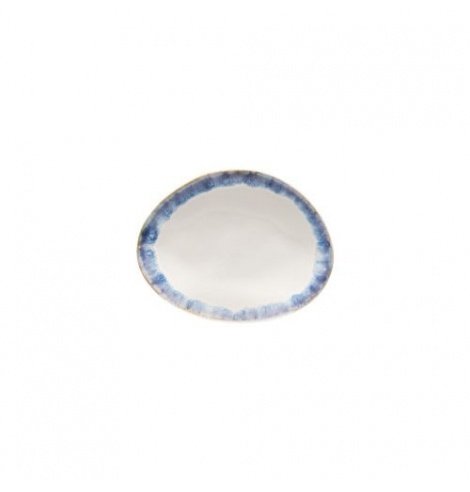 Costa Nova Set de 6 assiettes plates ovales Costa Nova Brisa (15.4 x 12 cm) Bleu GOP161BLUE - Coutellerie du Jet d'eau