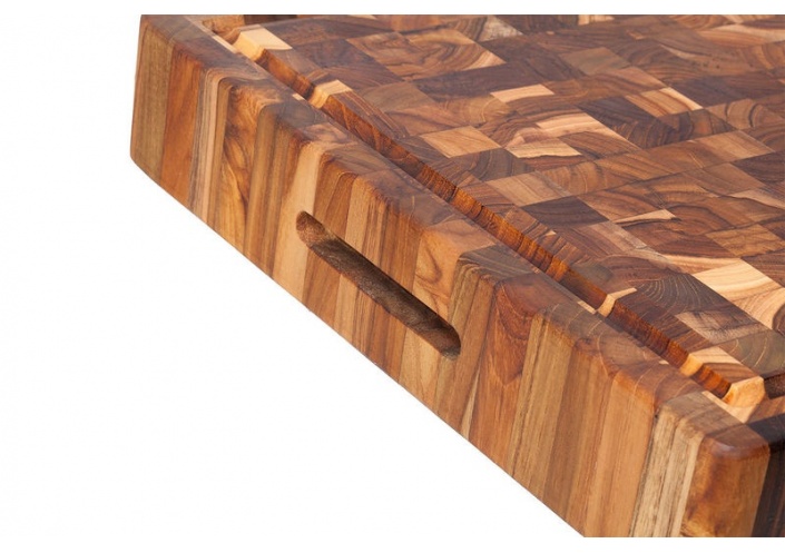 Planche à découper Teak Haus en bois de teck (51,00 x 35,50 x 6,40 cm) TH313 - Coutellerie du Jet d'eau