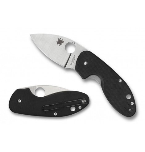 Spyderco Couteau pliant Spyderco Insistent - 8Cr13MoV avec tranchant lisse C246GP - Coutellerie du Jet d'eau