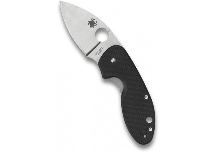 Spyderco Couteau pliant Spyderco Insistent - 8Cr13MoV avec tranchant lisse C246GP - Coutellerie du Jet d'eau