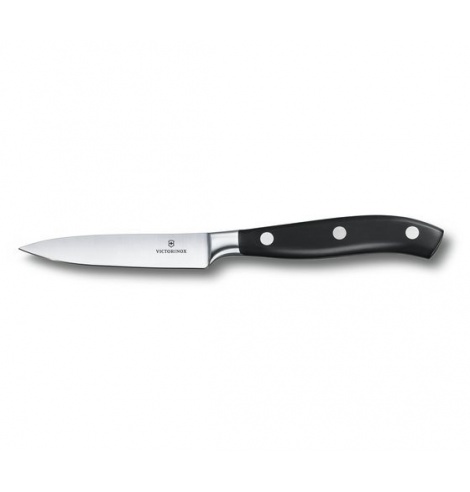 Victorinox Kitchen Couteau d'office forgé Victorinox Grand Maître noir (10 cm) 7.7203.10G - Coutellerie du Jet d'eau