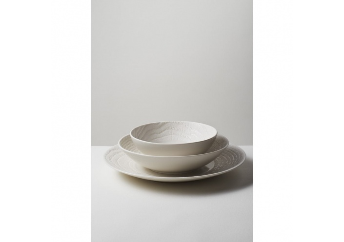 Revol Assiette plate Revol en porcelaine - Arborescence Ivory (Ø 28 cm) RE648279 - Coutellerie du Jet d'eau