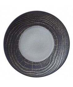 Revol Assiette plate Revol en porcelaine - Arborescence Pepper (Ø 28 cm) RE648281 - Coutellerie du Jet d'eau