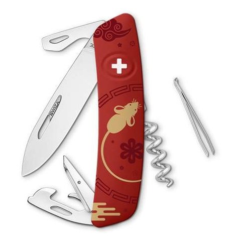 Swiza Swiss Knives Couteau suisse Swiza D03 Nouvel an chinois 2020 KNB.0030.CN3 - Coutellerie du Jet d'eau