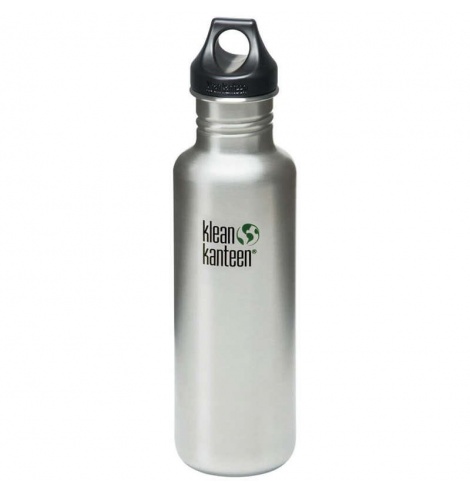 Klean Kanteen Gourde Klean Kanteen Classic Brushed Stainless 800ml 1008438 - Coutellerie du Jet d'eau