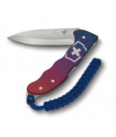 Victorinox Swiss Knives Couteau de poche Victorinox Evoke Alox Bleu/Rouge avec ouverture une main 0.9415.D221 - Coutellerie d...