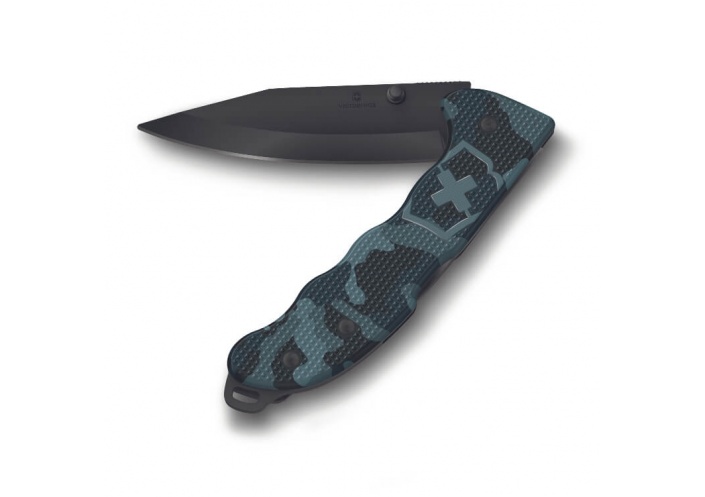 Victorinox Swiss Knives Couteau de poche Victorinox Evoke BSH Alox Navy Camouflage avec ouverture une main 0.9425.DS222 - Cou...
