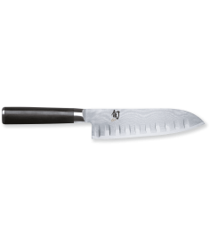 KAI Couteau Santoku KAI Shun Classic damas, lame alvéolée (18 cm) DM-0718 - Coutellerie du Jet d'eau