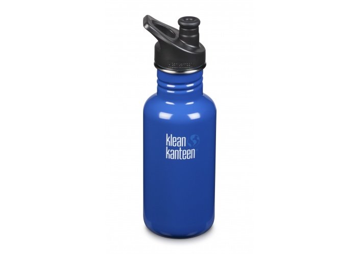 Klean Kanteen Gourde Klean Kanteen Classic (avec Sport Cap) Coastal Waters 532ml 1007855 - Coutellerie du Jet d'eau