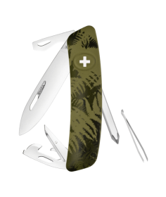 Swiza Swiss Knives Couteau suisse Swiza C04 Camouflage Fougère KNI.0040.2050 - Coutellerie du Jet d'eau