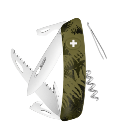 Swiza Swiss Knives Couteau suisse Swiza C05 Camouflage Fougère KNI.0050.2050 - Coutellerie du Jet d'eau