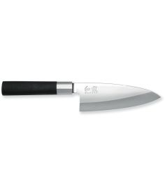 KAI Couteau Deba KAI Wasabi Black (15 cm) 6715D - Coutellerie du Jet d'eau