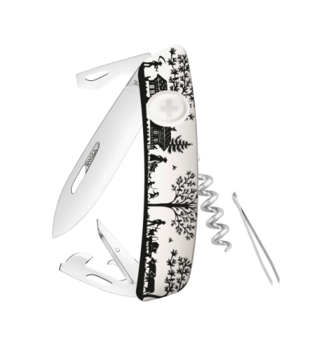 Swiza Swiss Knives Couteau suisse Swiza D03 Heimat Blanc KNB.0030.HEI3 - Coutellerie du Jet d'eau