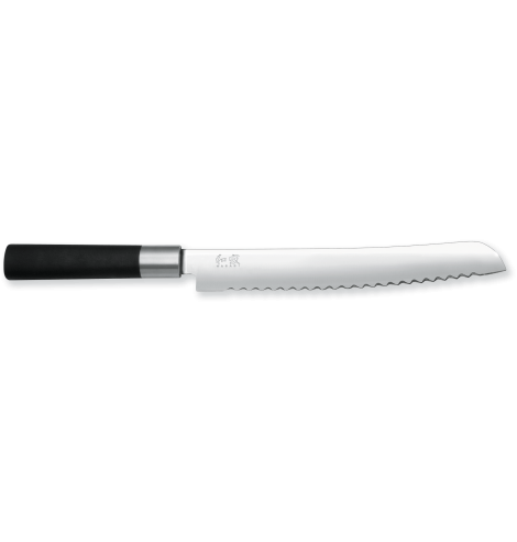 KAI Couteau à pain KAI Wasabi Black (23 cm) 6723B - Coutellerie du Jet d'eau
