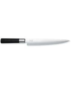 KAI Couteau à jambon Wasabi Black (23 cm) 6723L - Coutellerie du Jet d'eau