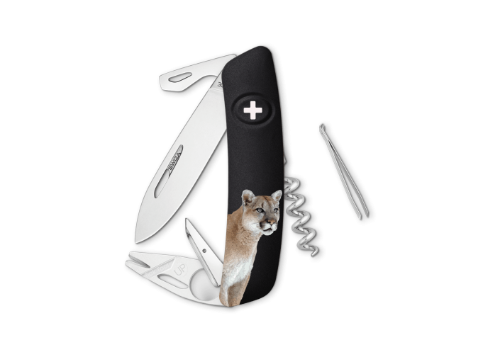 Swiza Swiss Knives Couteau suisse Swiza TT03 Wildlife Tick-Tool Puma KNB.0070.W004 - Coutellerie du Jet d'eau