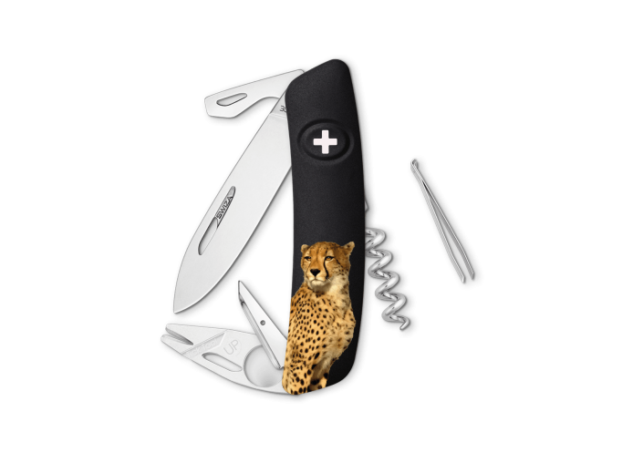 Swiza Swiss Knives Couteau suisse Swiza TT03 Wildlife Tick-Tool Cheetah KNB.0070.W006 - Coutellerie du Jet d'eau